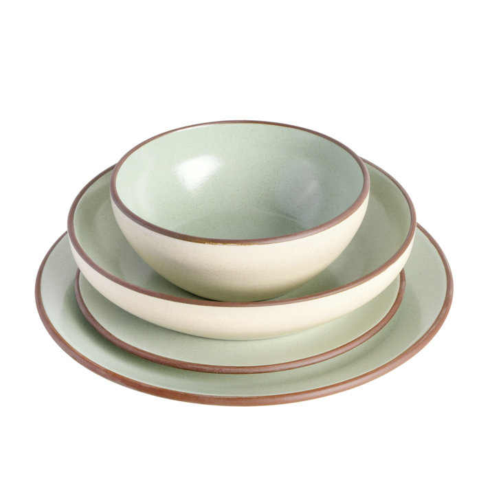 Gibson Elite Contempo Classic 16 PC Double Bowl Dinnerware Set